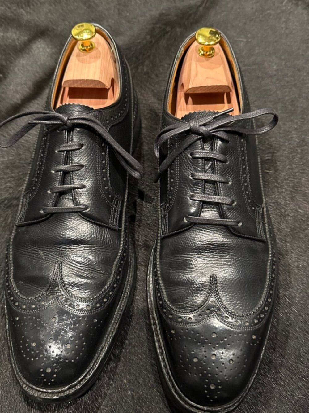 Florsheim Vintage Royal Imperial Wingtip Kenmoor 5 Nail V Cleat 92604 Sz 12 C